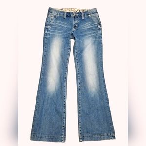 MISS ME Wide Leg Flap Pocket Jean JS4480W4 Size 29